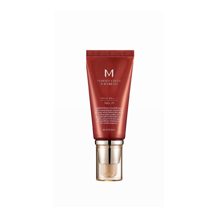 Missha M Perfect Cover EX SPF42/PA++ №21 — BB-крем для лица светло-бежевый, 50 мл